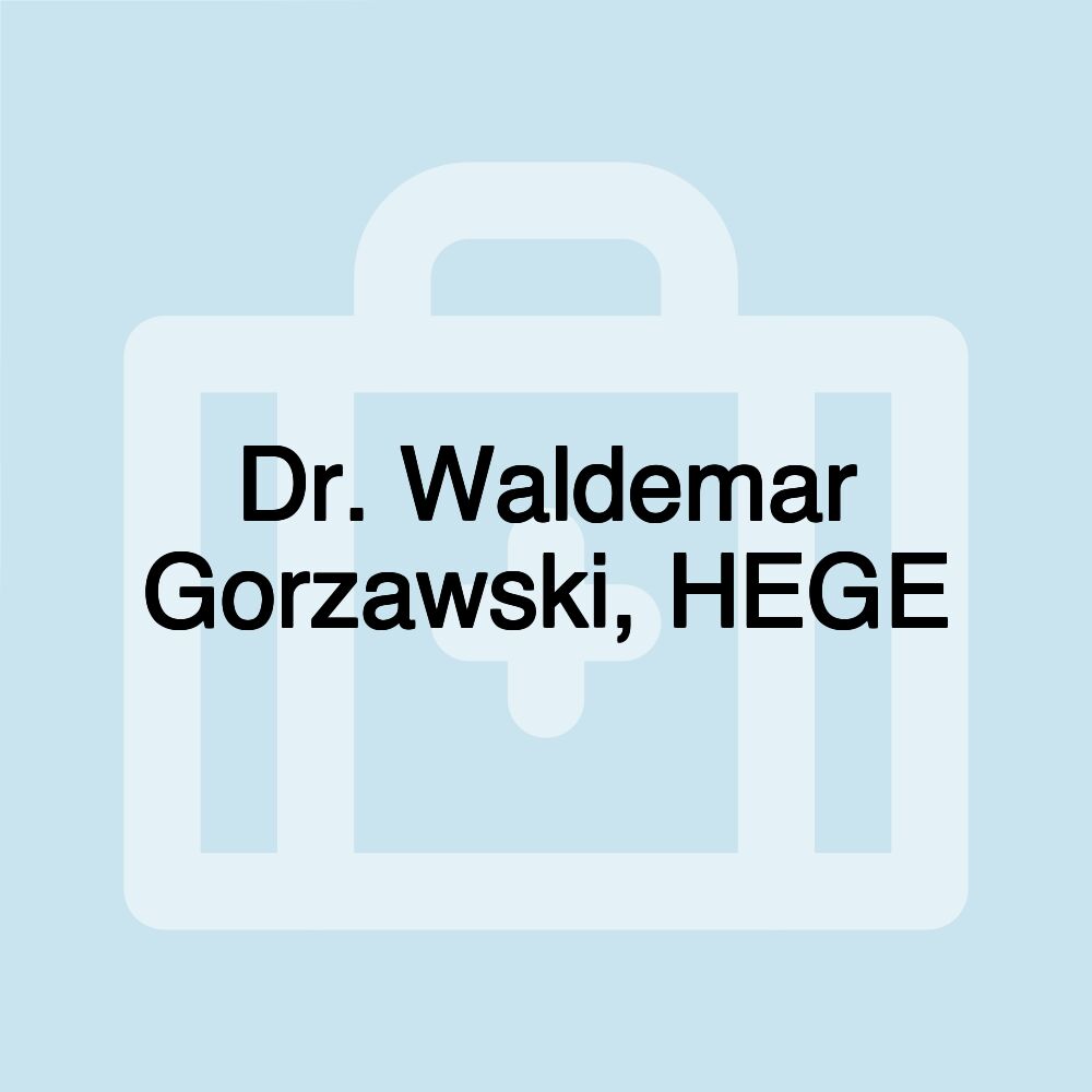 Dr. Waldemar Gorzawski, HEGE