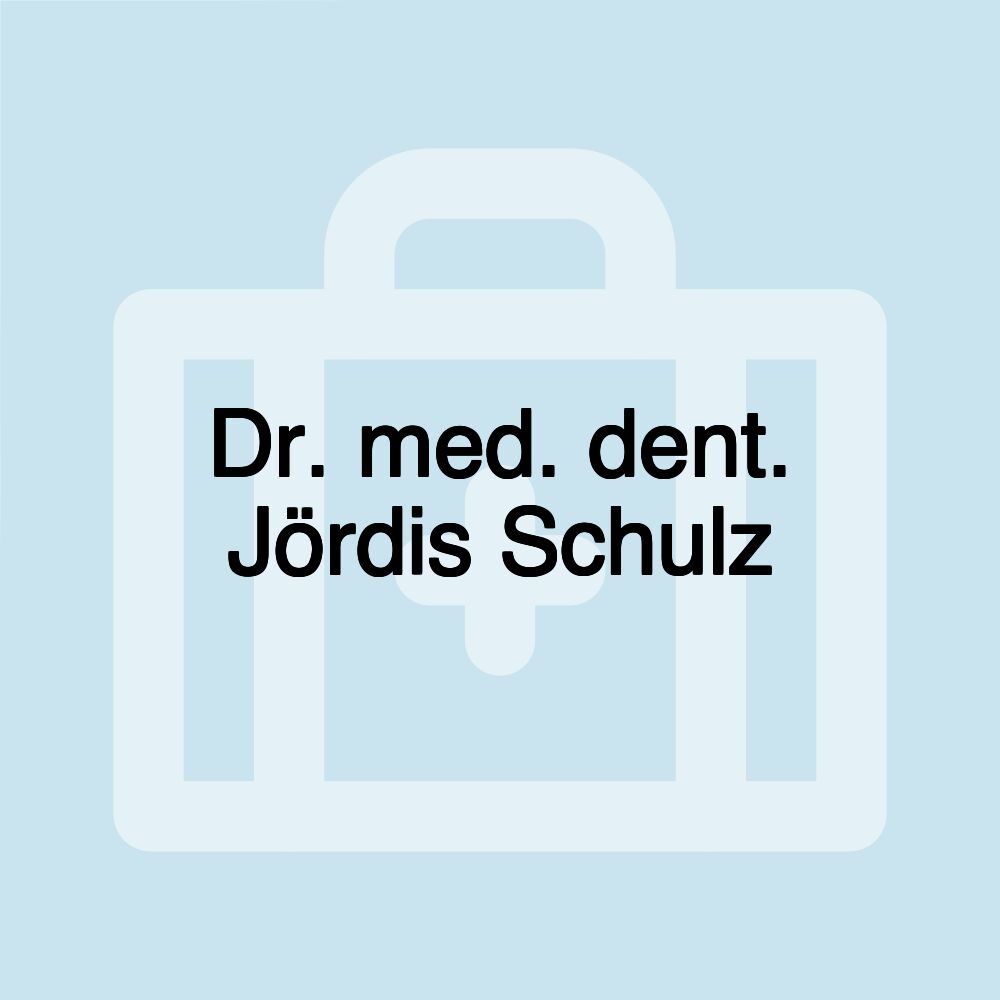 Dr. med. dent. Jördis Schulz