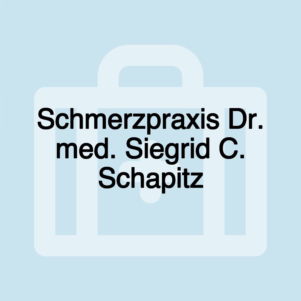 Schmerzpraxis Dr. med. Siegrid C. Schapitz