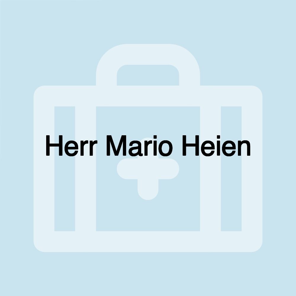 Herr Mario Heien