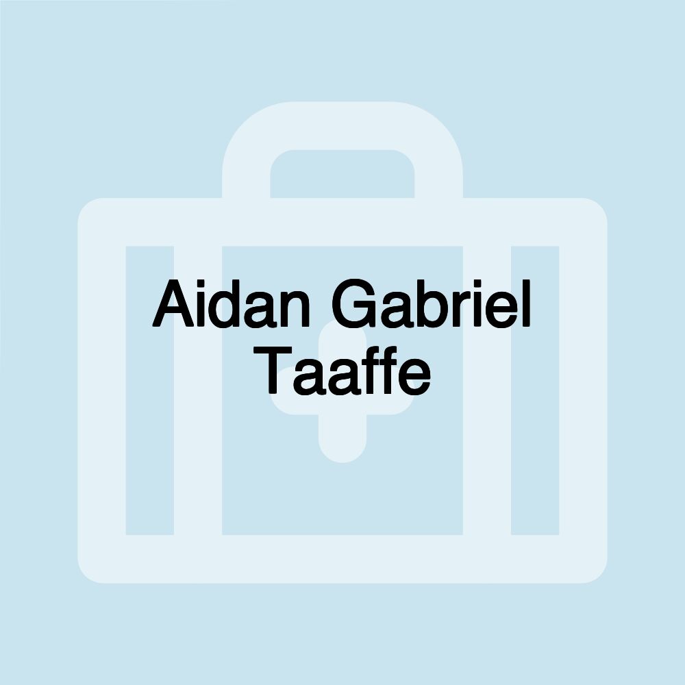Aidan Gabriel Taaffe