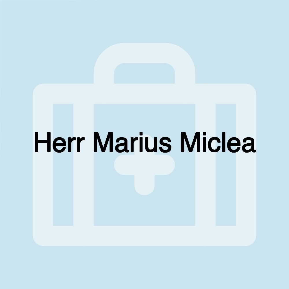 Herr Marius Miclea