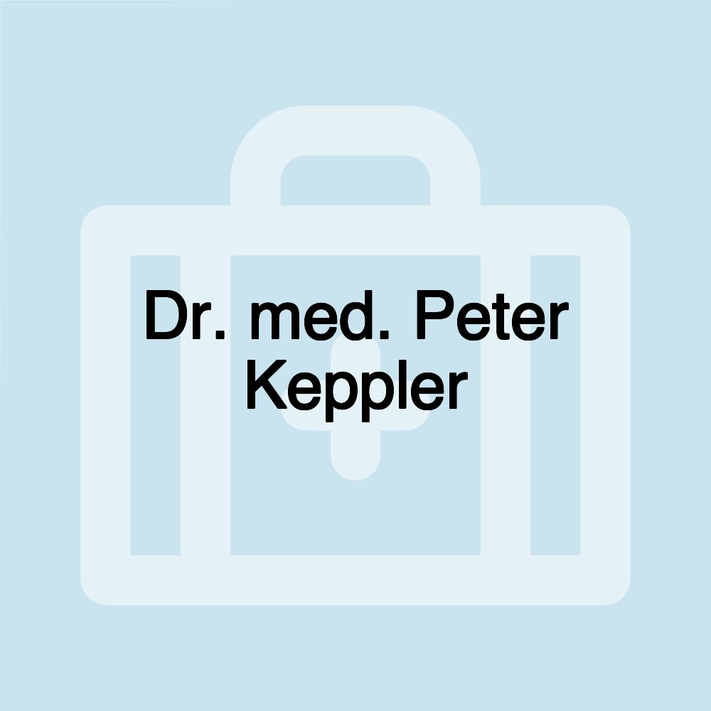 Dr. med. Peter Keppler