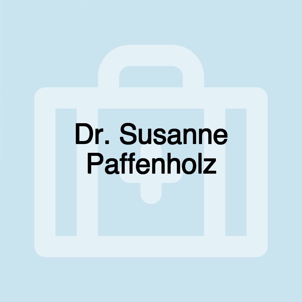 Dr. Susanne Paffenholz