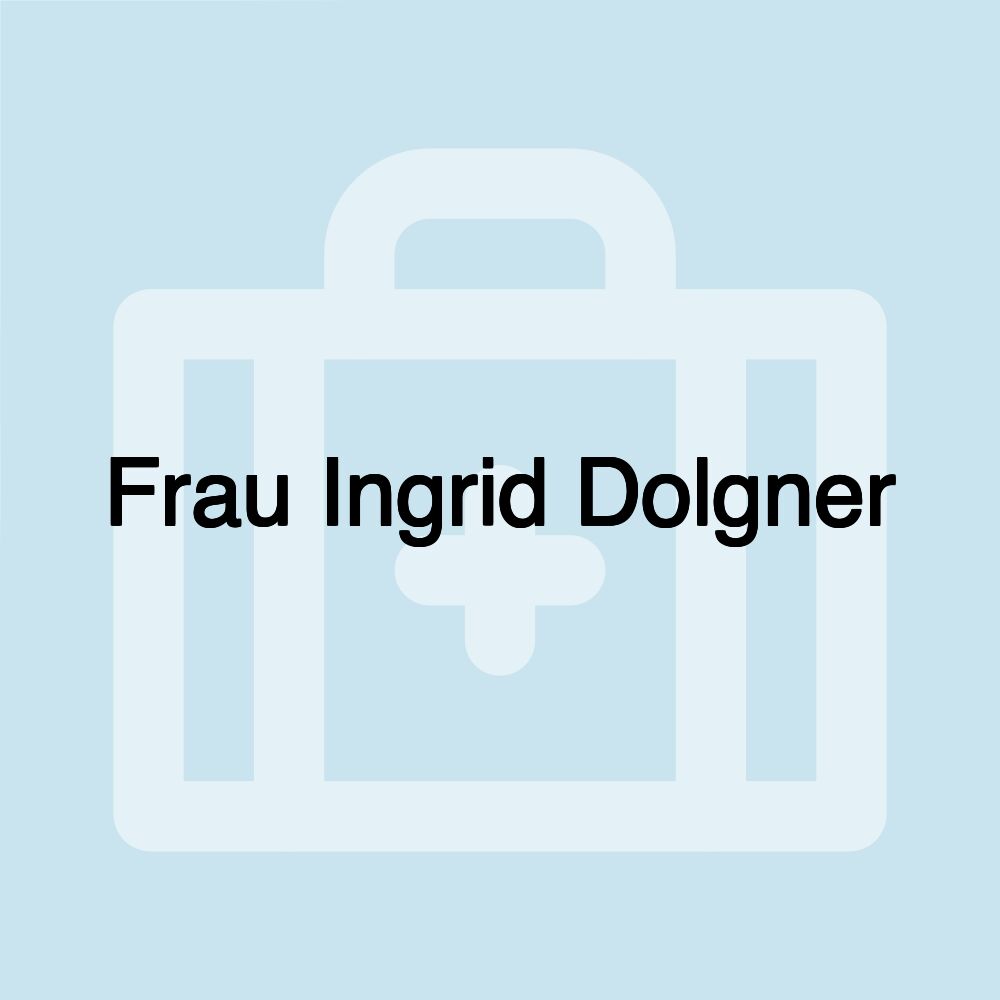 Frau Ingrid Dolgner