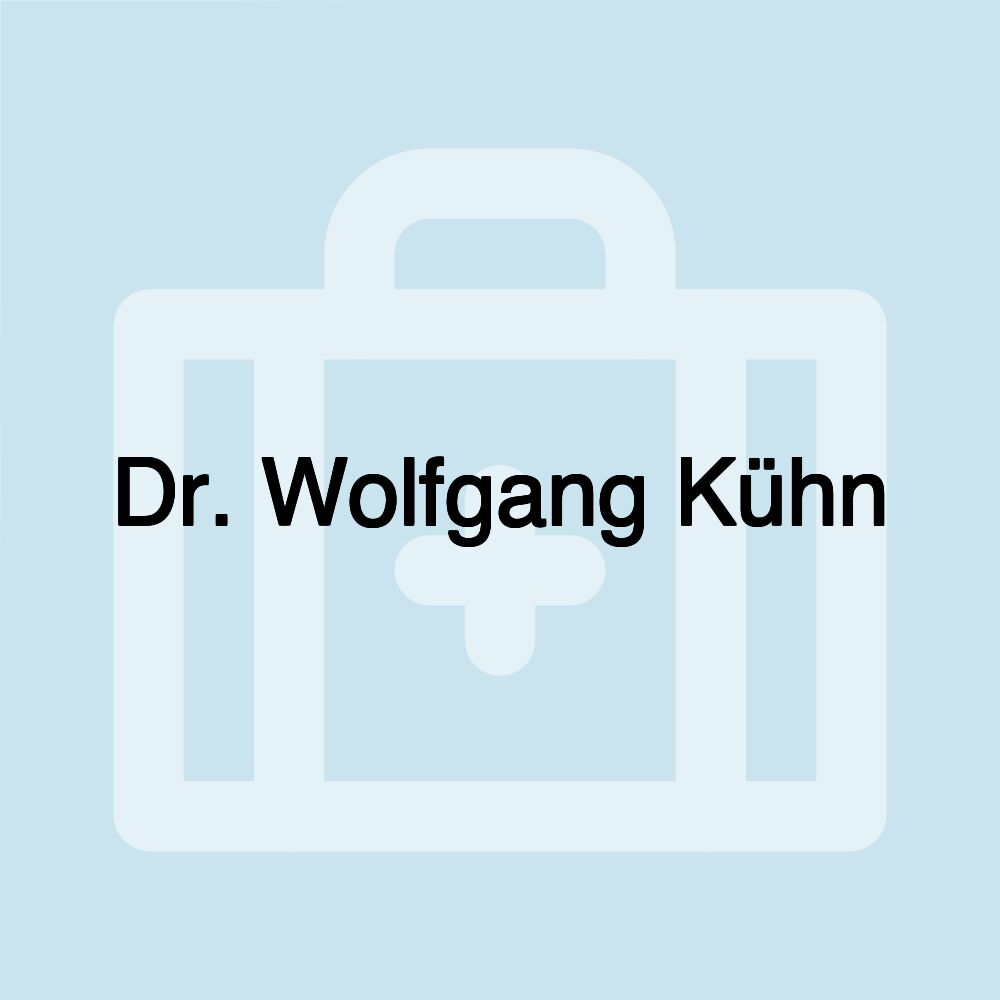 Dr. Wolfgang Kühn