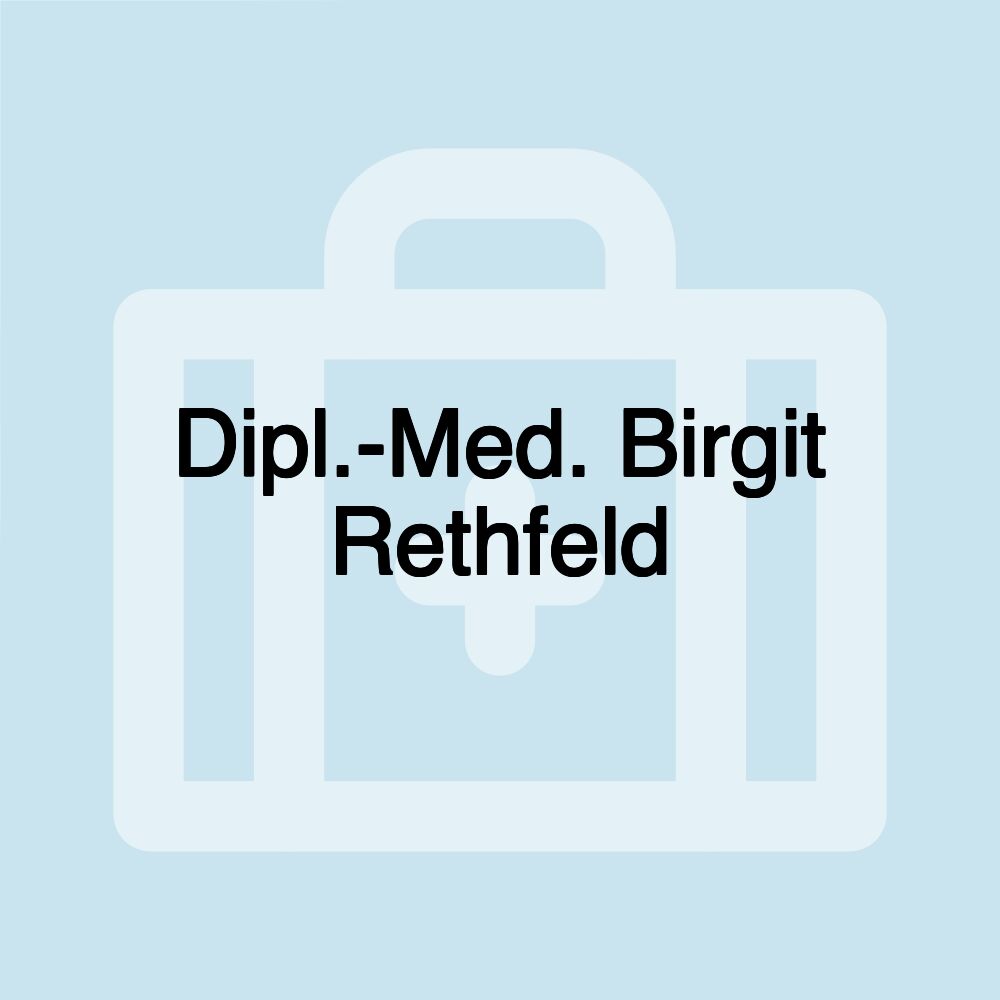 Dipl.-Med. Birgit Rethfeld