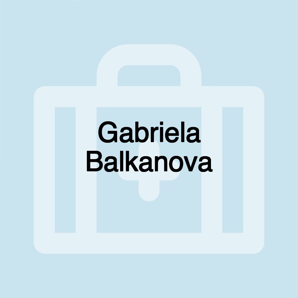 Gabriela Balkanova