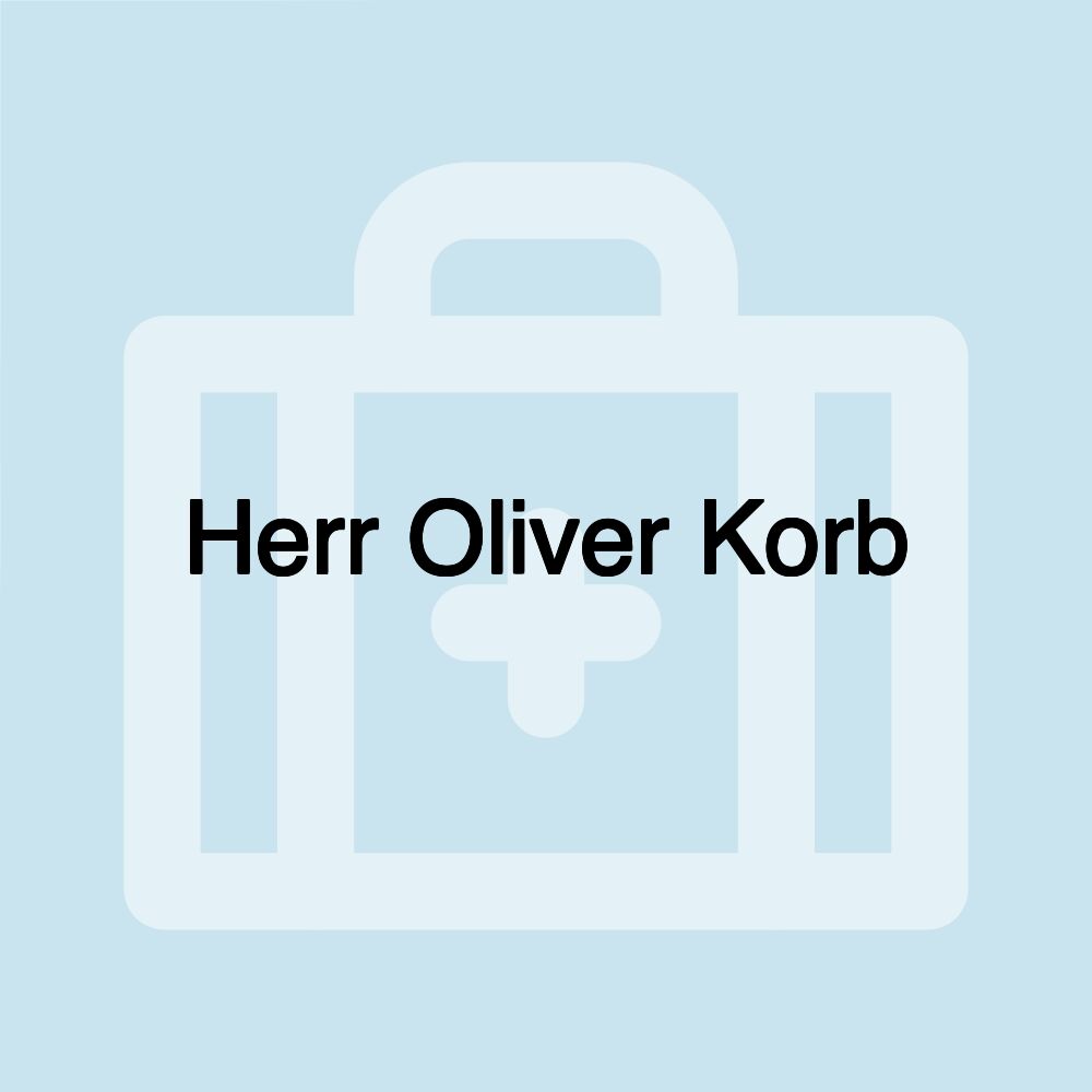 Herr Oliver Korb