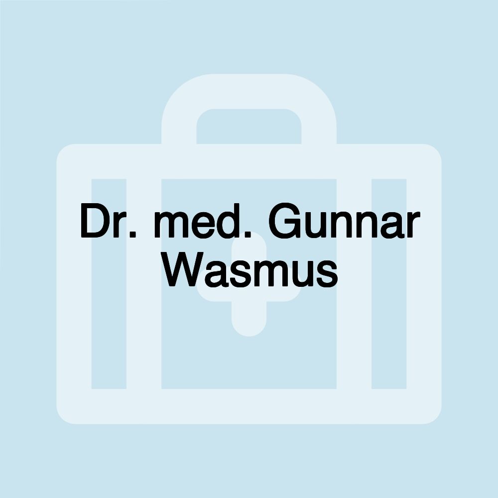 Dr. med. Gunnar Wasmus