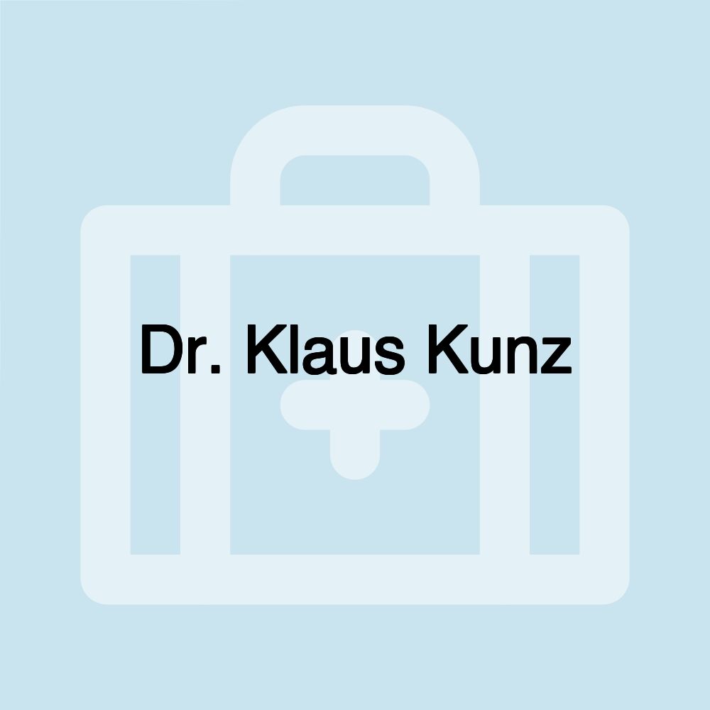 Dr. Klaus Kunz