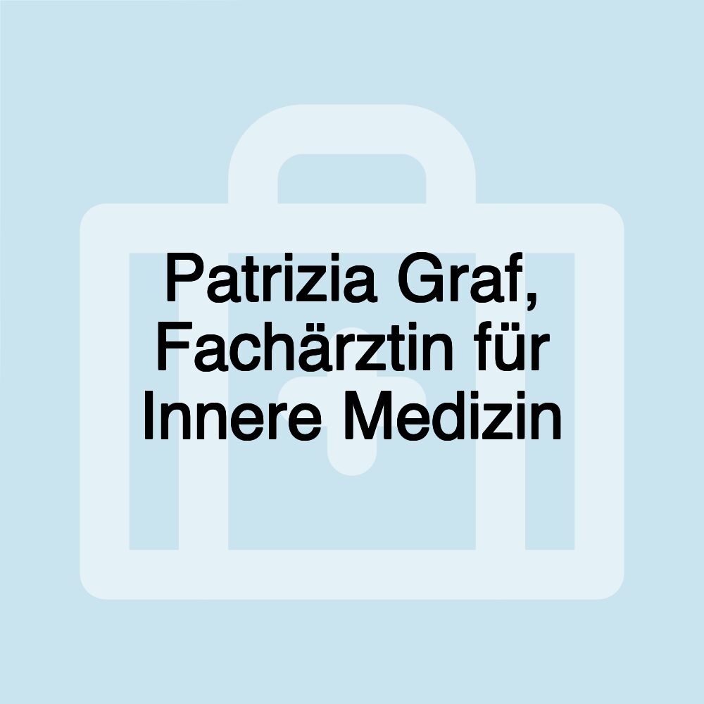 Patrizia Graf, Fachärztin für Innere Medizin