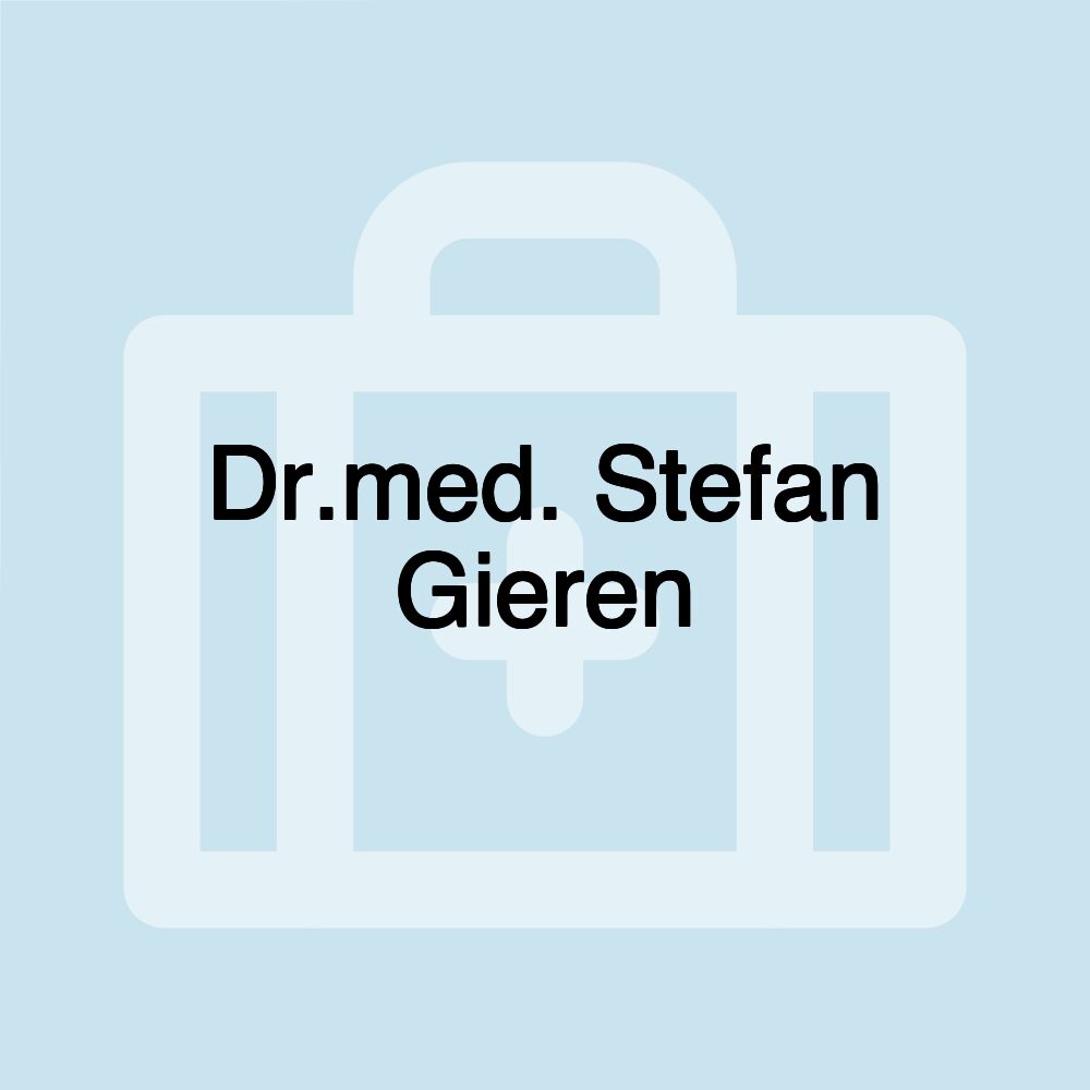 Dr.med. Stefan Gieren