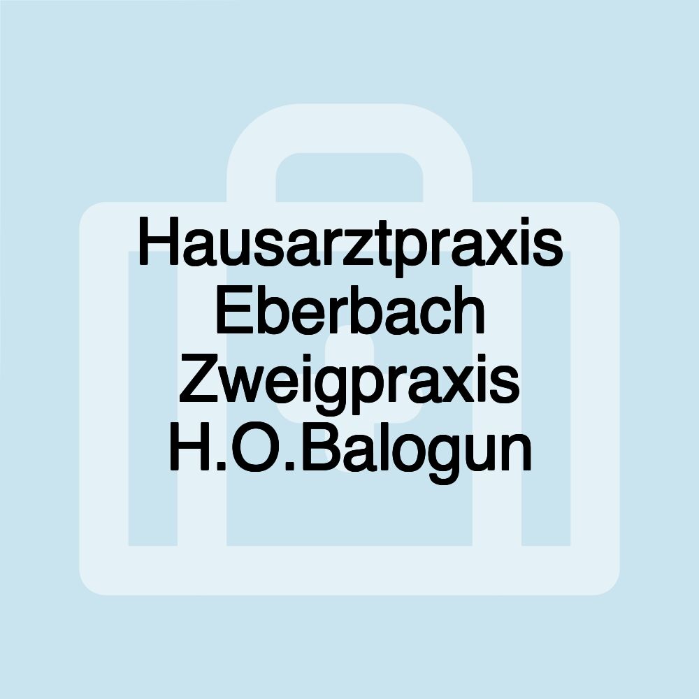 Hausarztpraxis Eberbach Zweigpraxis H.O.Balogun