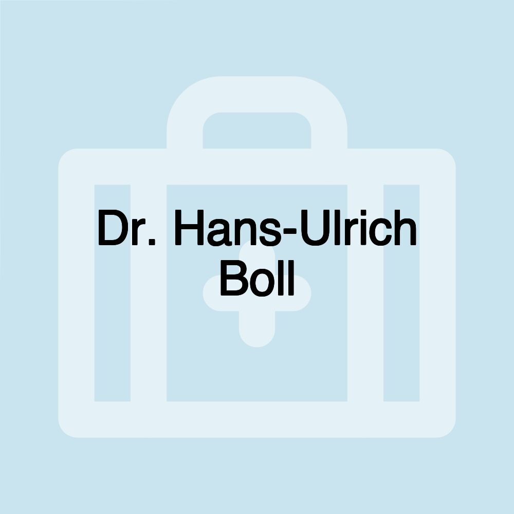 Dr. Hans-Ulrich Boll