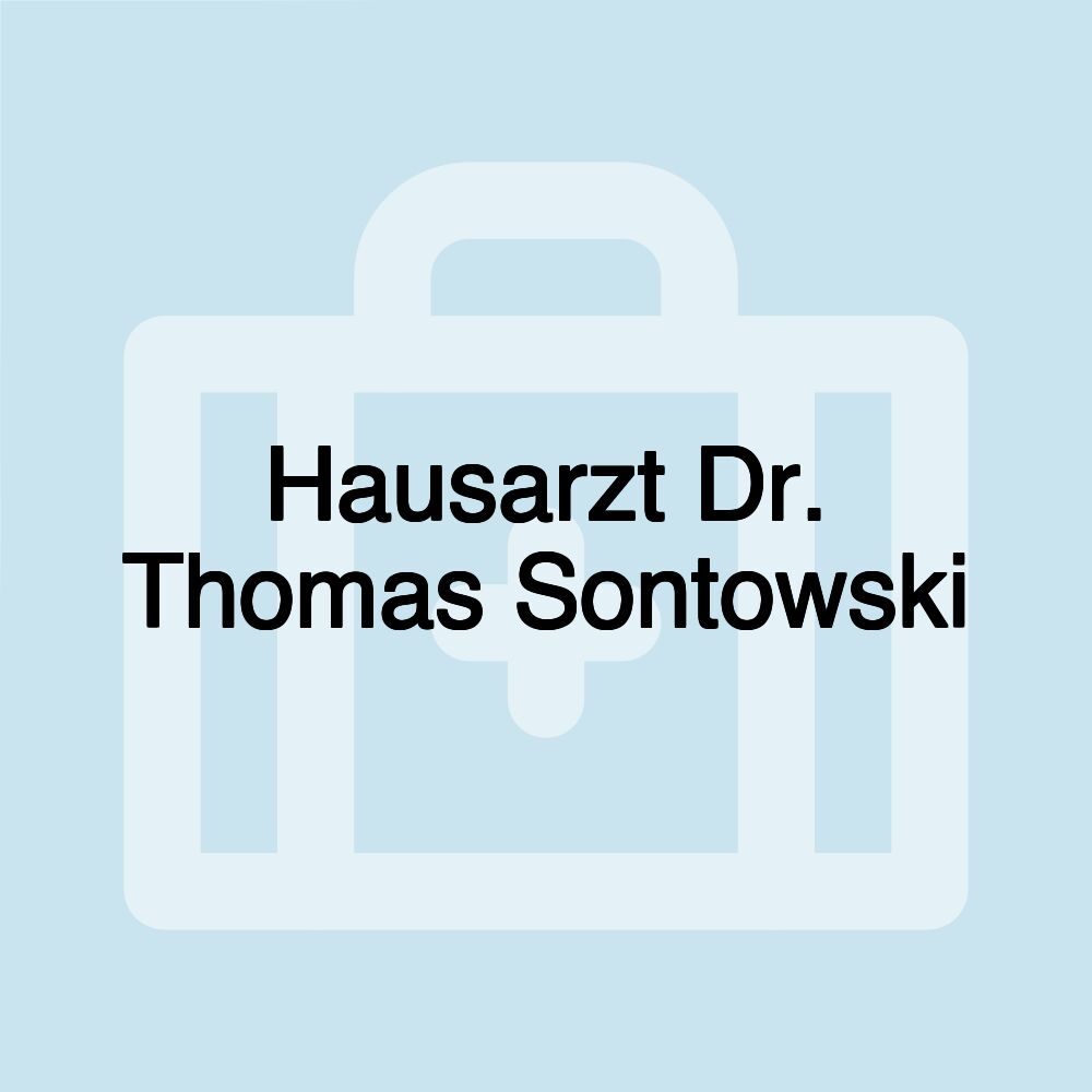 Hausarzt Dr. Thomas Sontowski