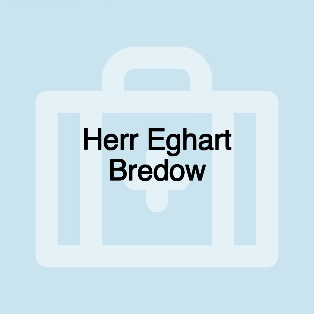 Herr Eghart Bredow