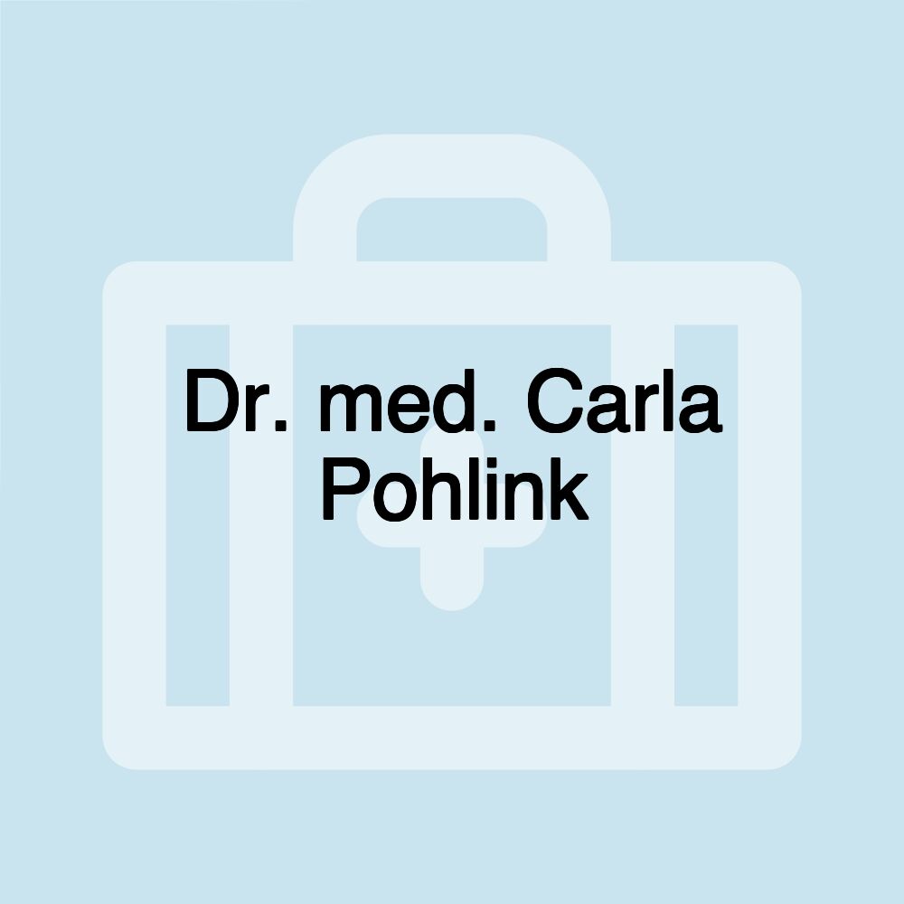 Dr. med. Carla Pohlink