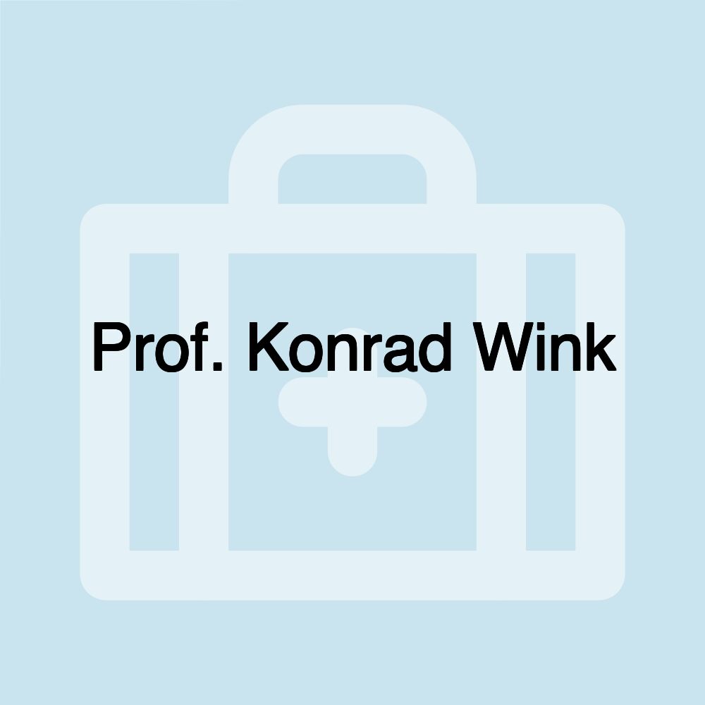 Prof. Konrad Wink