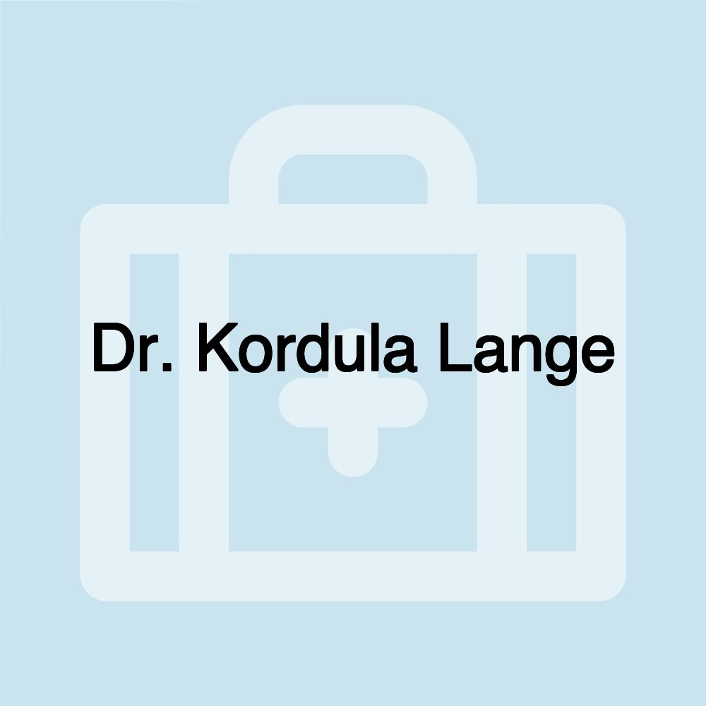 Dr. Kordula Lange