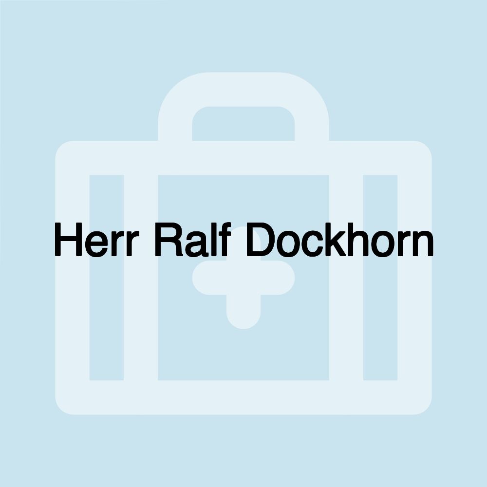 Herr Ralf Dockhorn