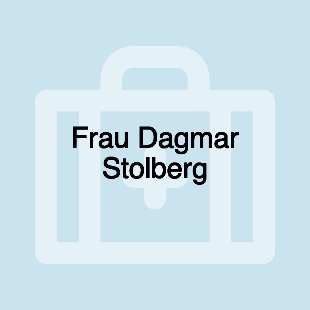 Frau Dagmar Stolberg
