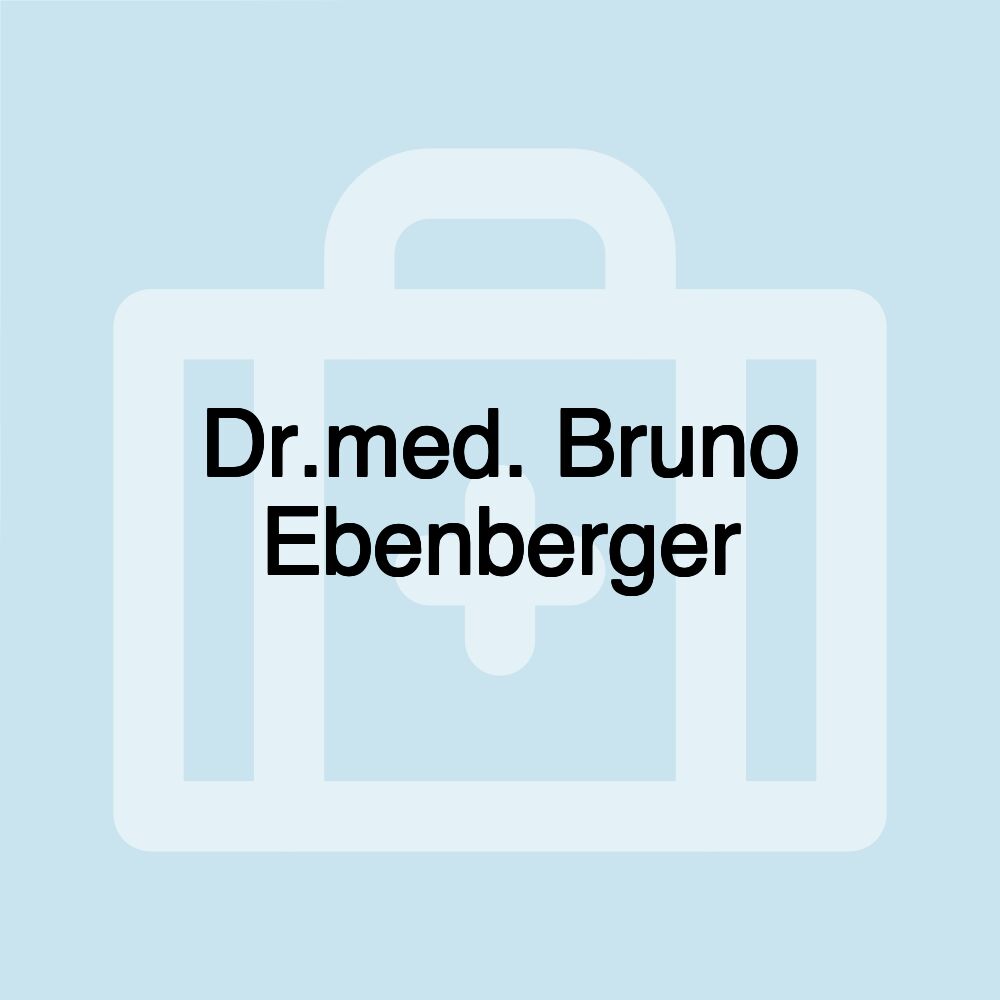 Dr.med. Bruno Ebenberger