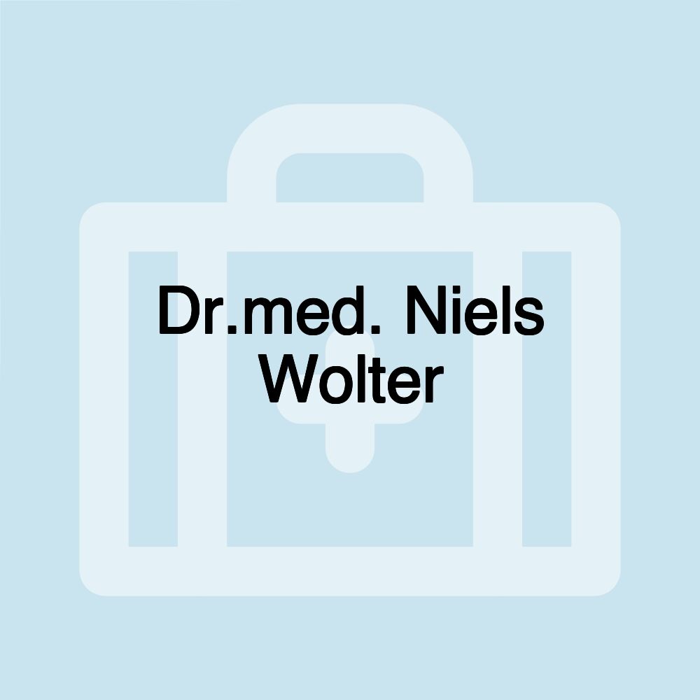 Dr.med. Niels Wolter