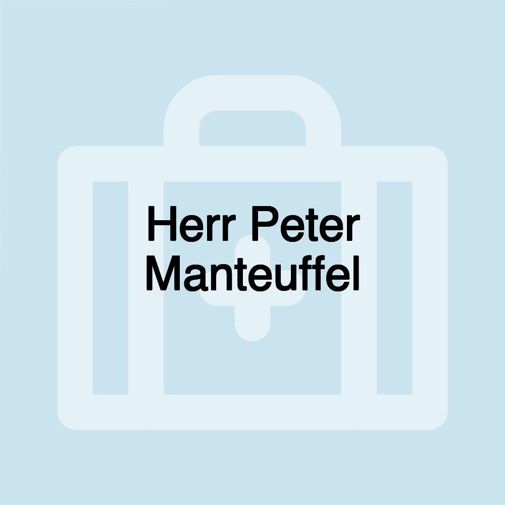 Herr Peter Manteuffel