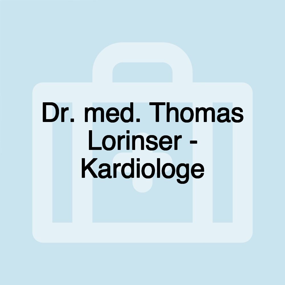 Dr. med. Thomas Lorinser - Kardiologe