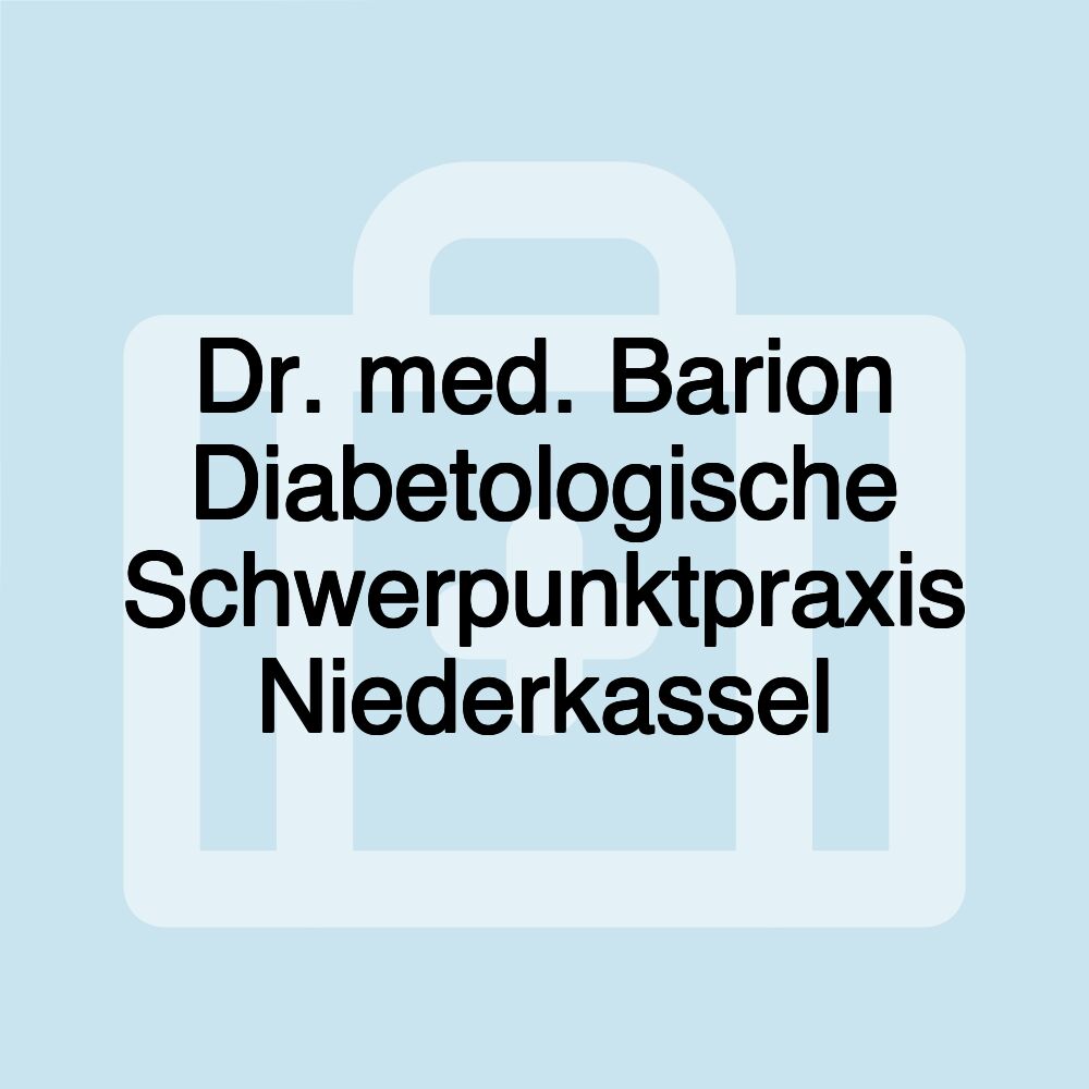Dr. med. Barion Diabetologische Schwerpunktpraxis Niederkassel