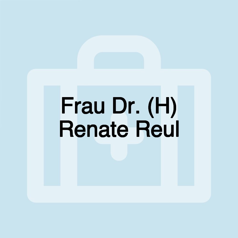 Frau Dr. (H) Renate Reul