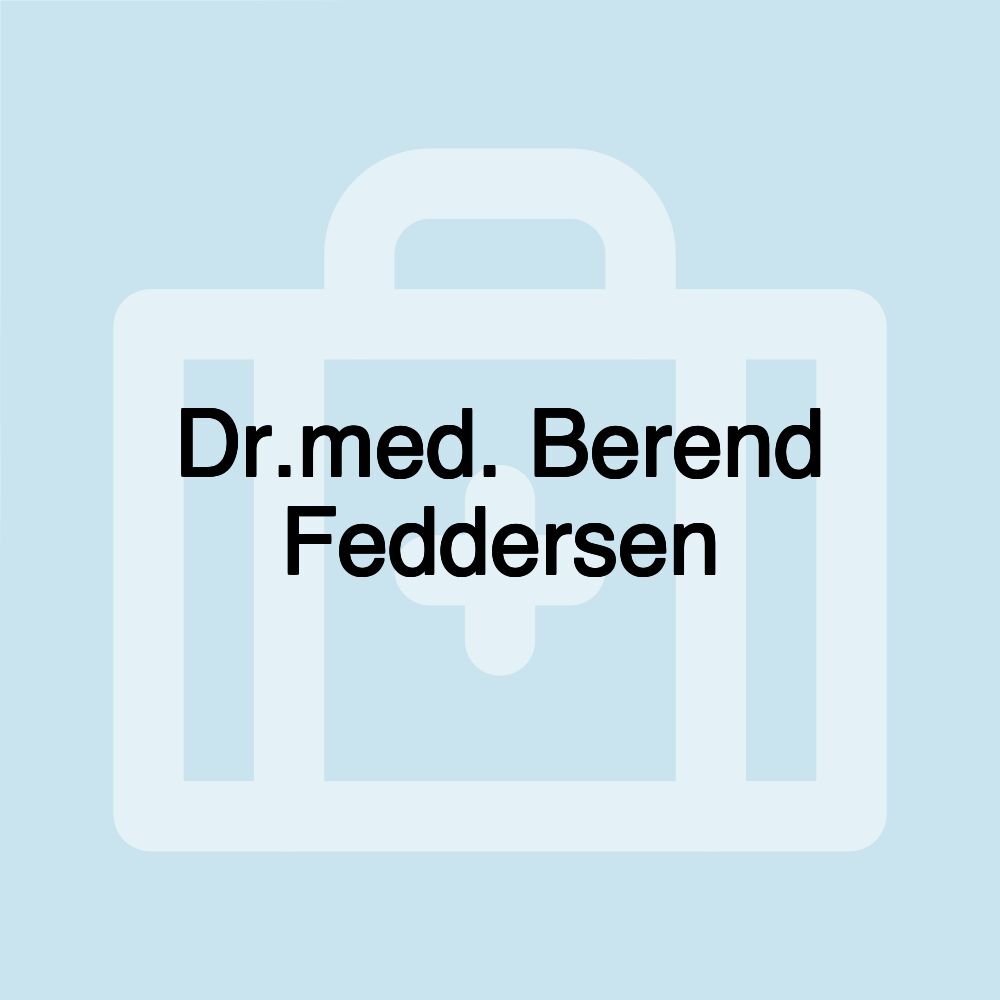 Dr.med. Berend Feddersen