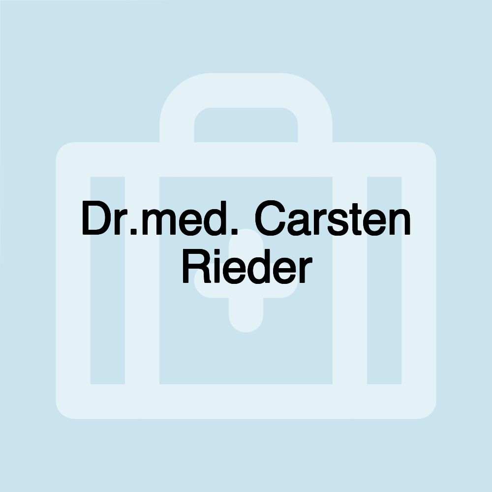 Dr.med. Carsten Rieder