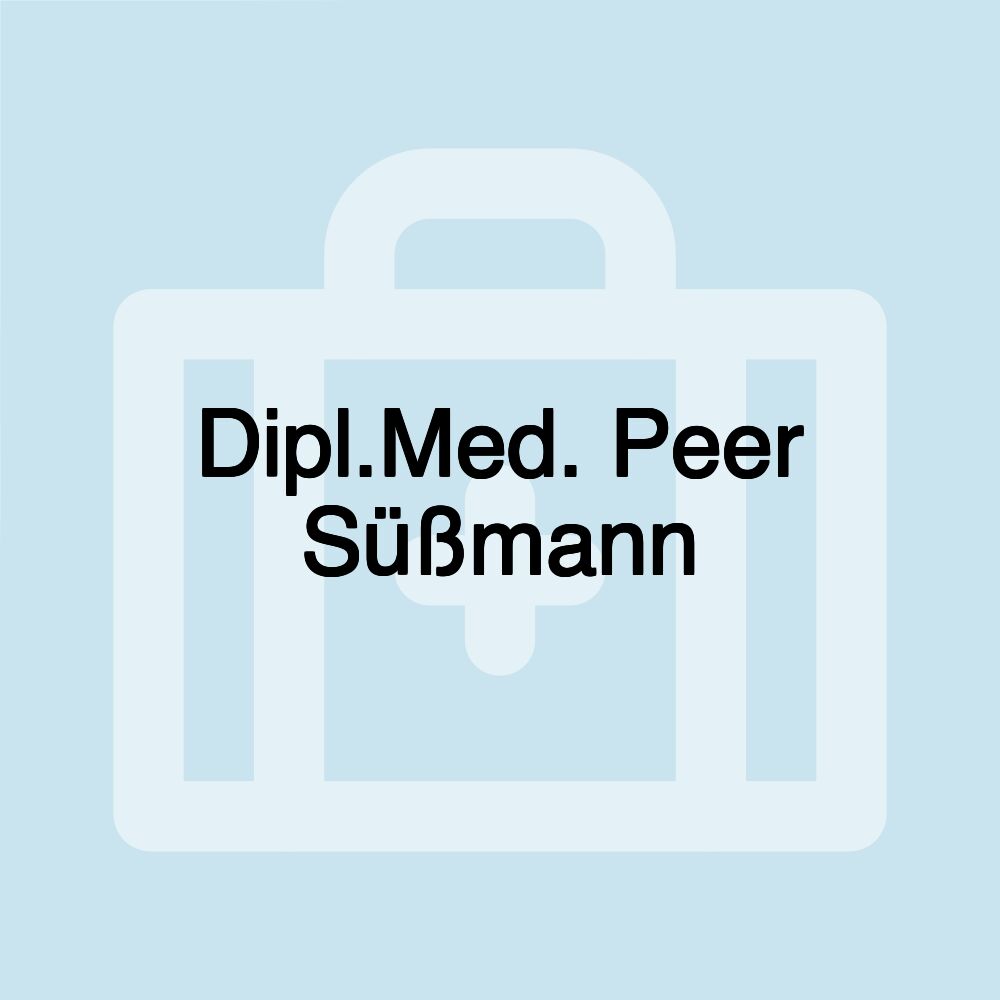 Dipl.Med. Peer Süßmann