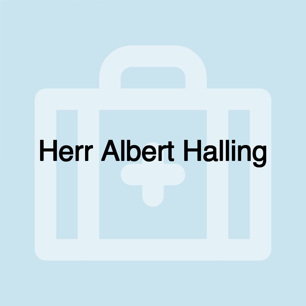 Herr Albert Halling