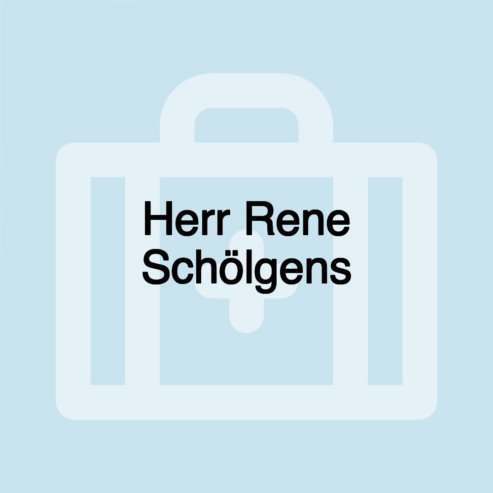 Herr Rene Schölgens