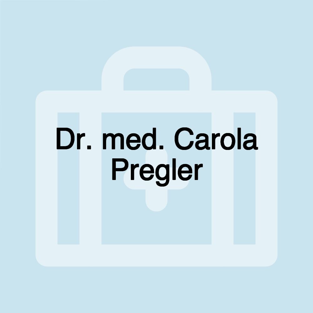 Dr. med. Carola Pregler