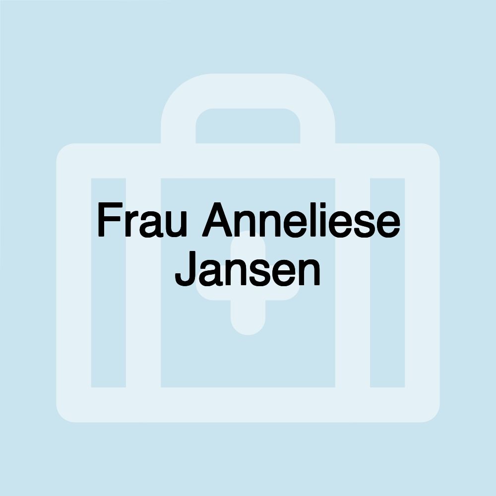 Frau Anneliese Jansen