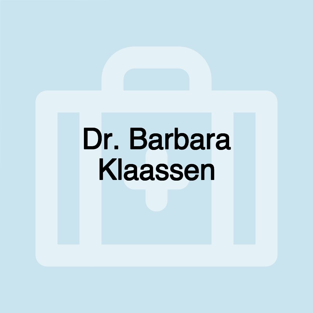 Dr. Barbara Klaassen