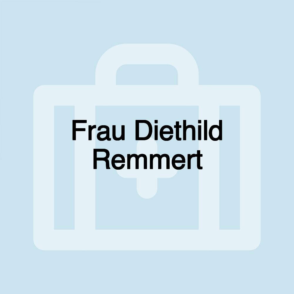 Frau Diethild Remmert