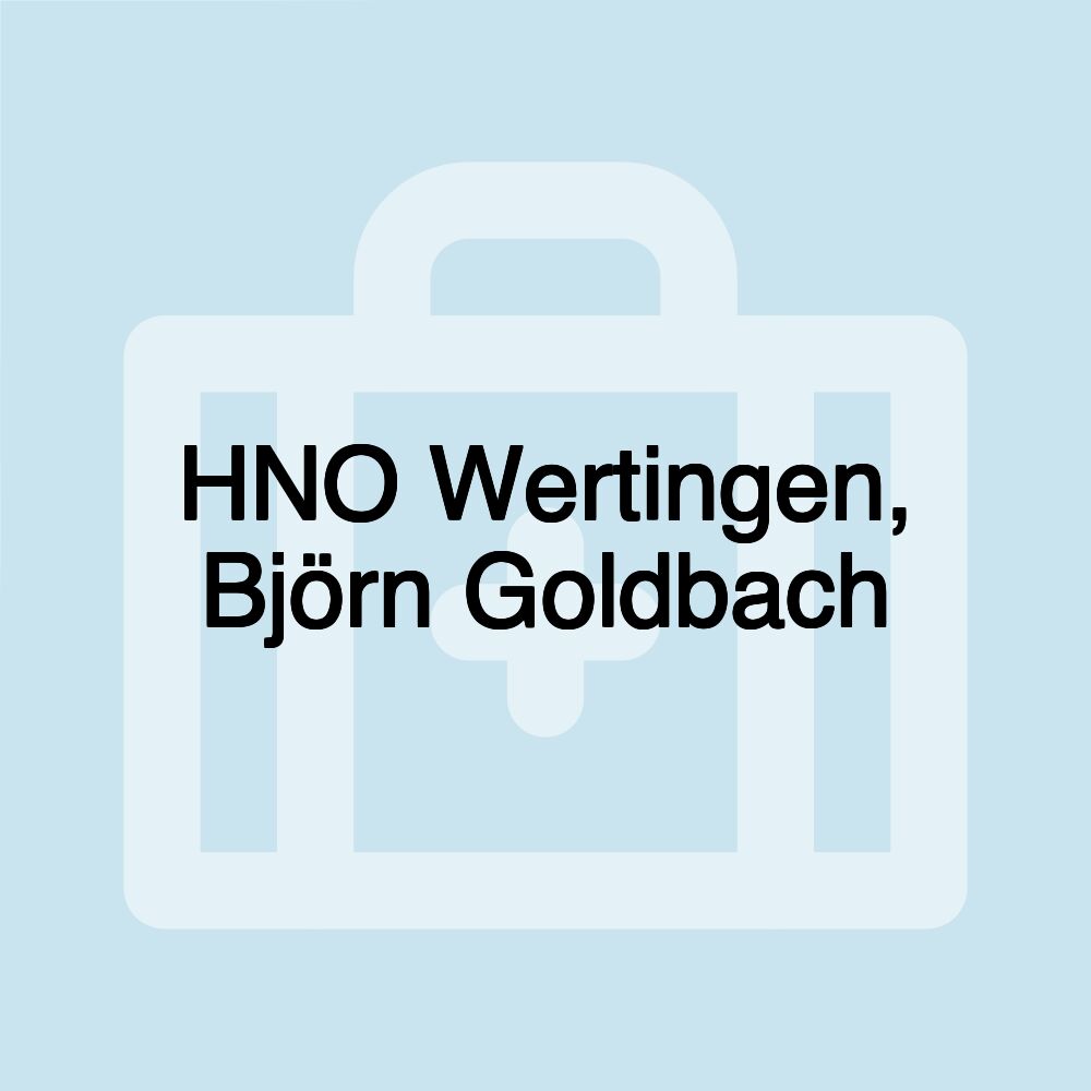 HNO Wertingen, Björn Goldbach