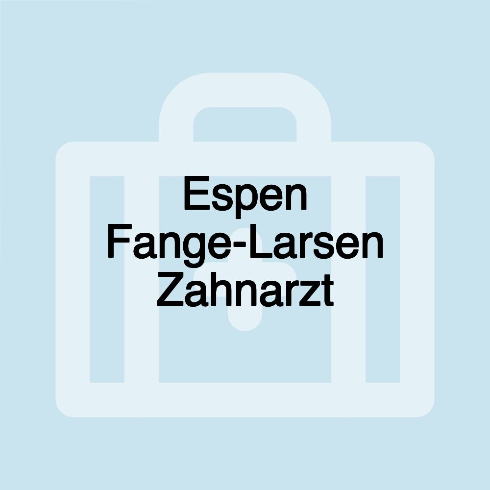 Espen Fange-Larsen Zahnarzt