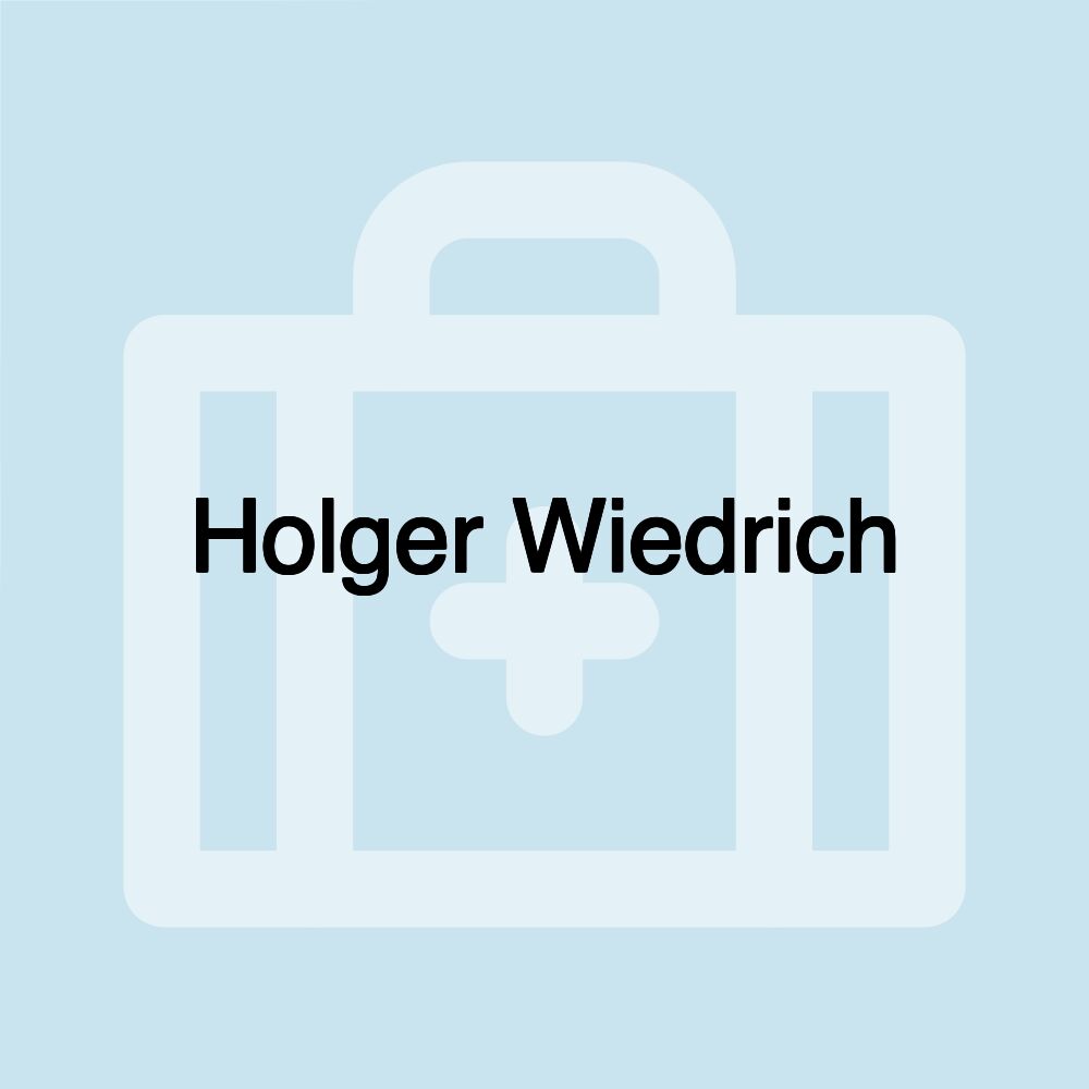 Holger Wiedrich