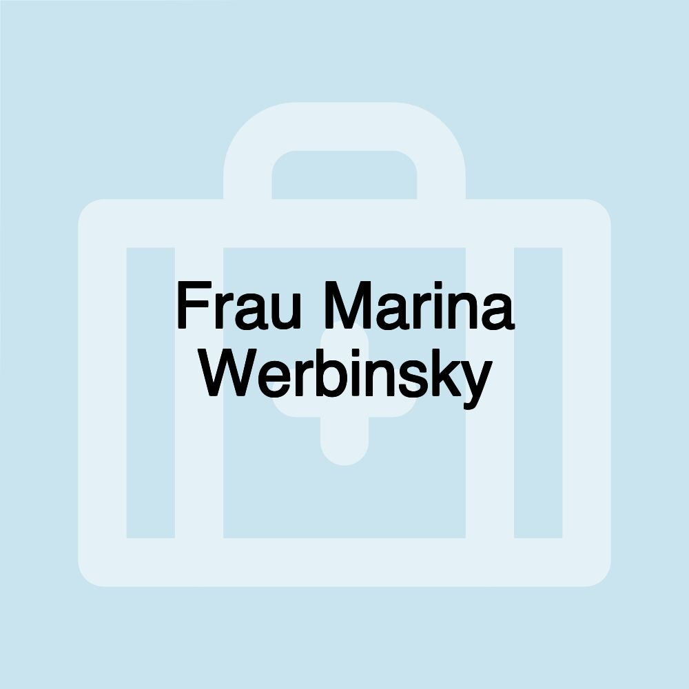 Frau Marina Werbinsky
