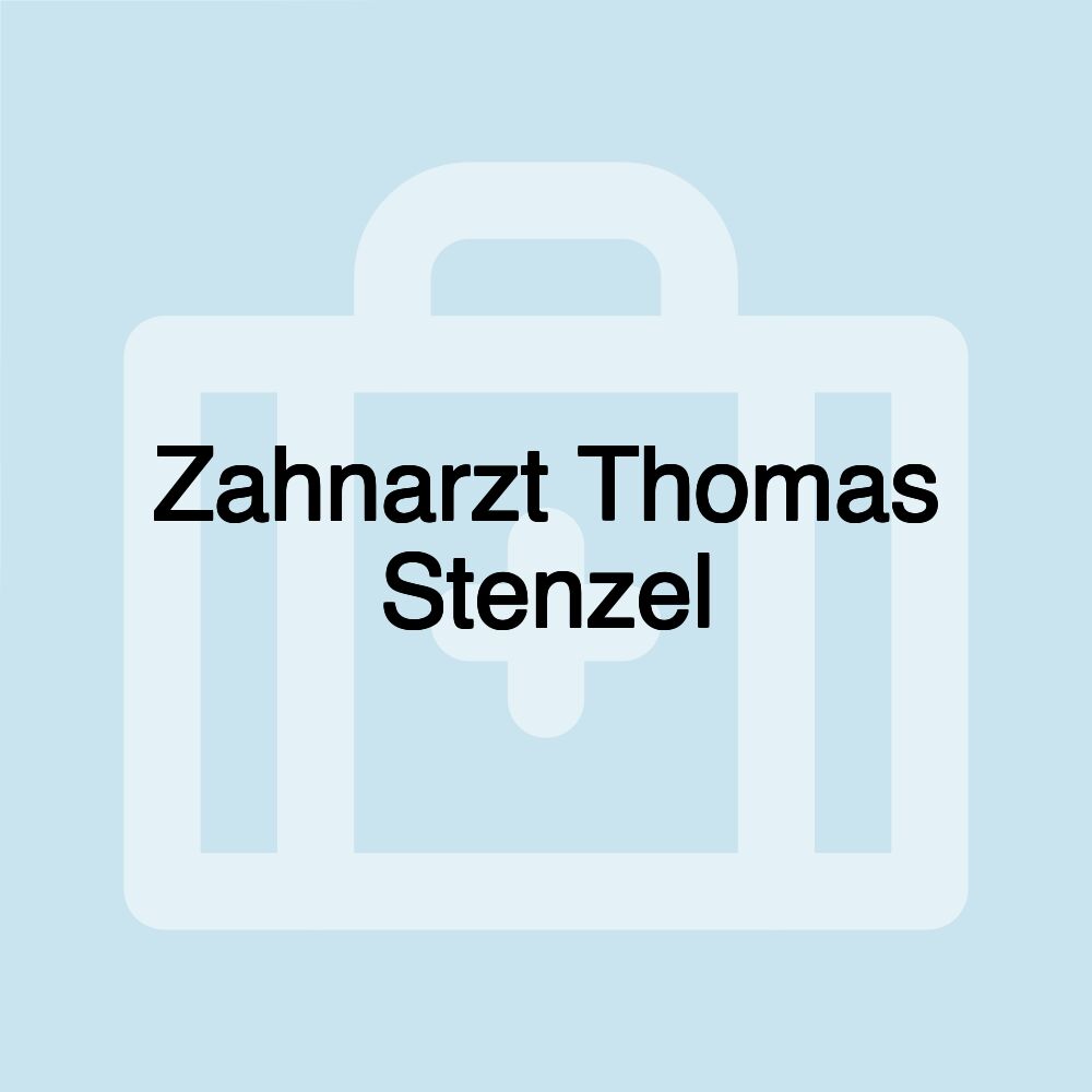 Zahnarzt Thomas Stenzel