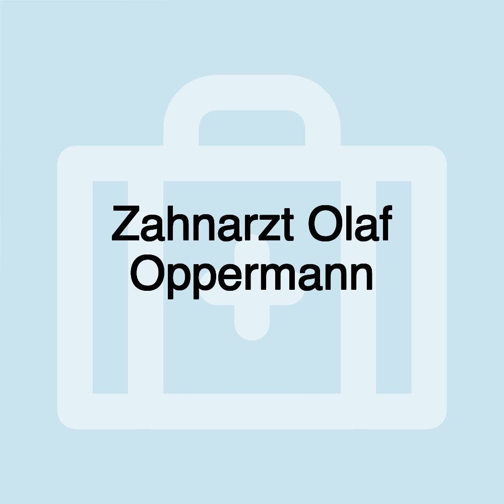 Zahnarzt Olaf Oppermann