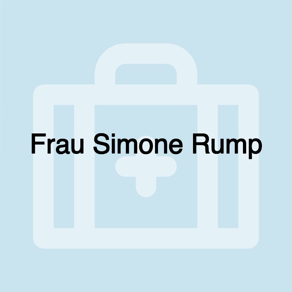 Frau Simone Rump