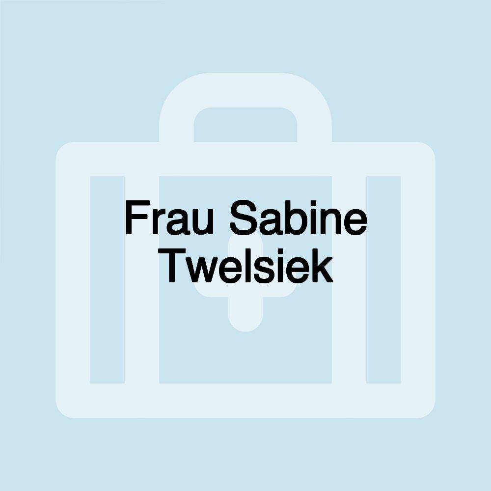 Frau Sabine Twelsiek