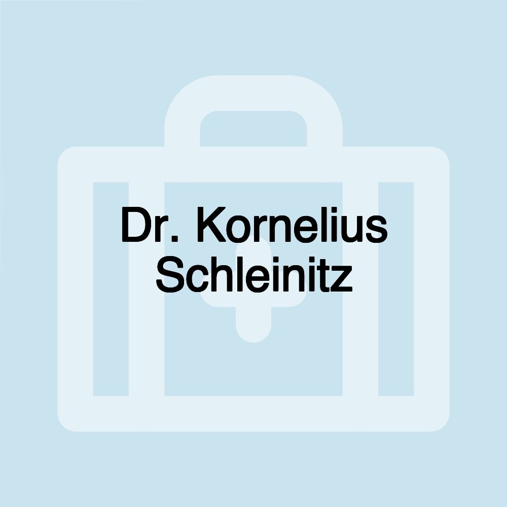 Dr. Kornelius Schleinitz